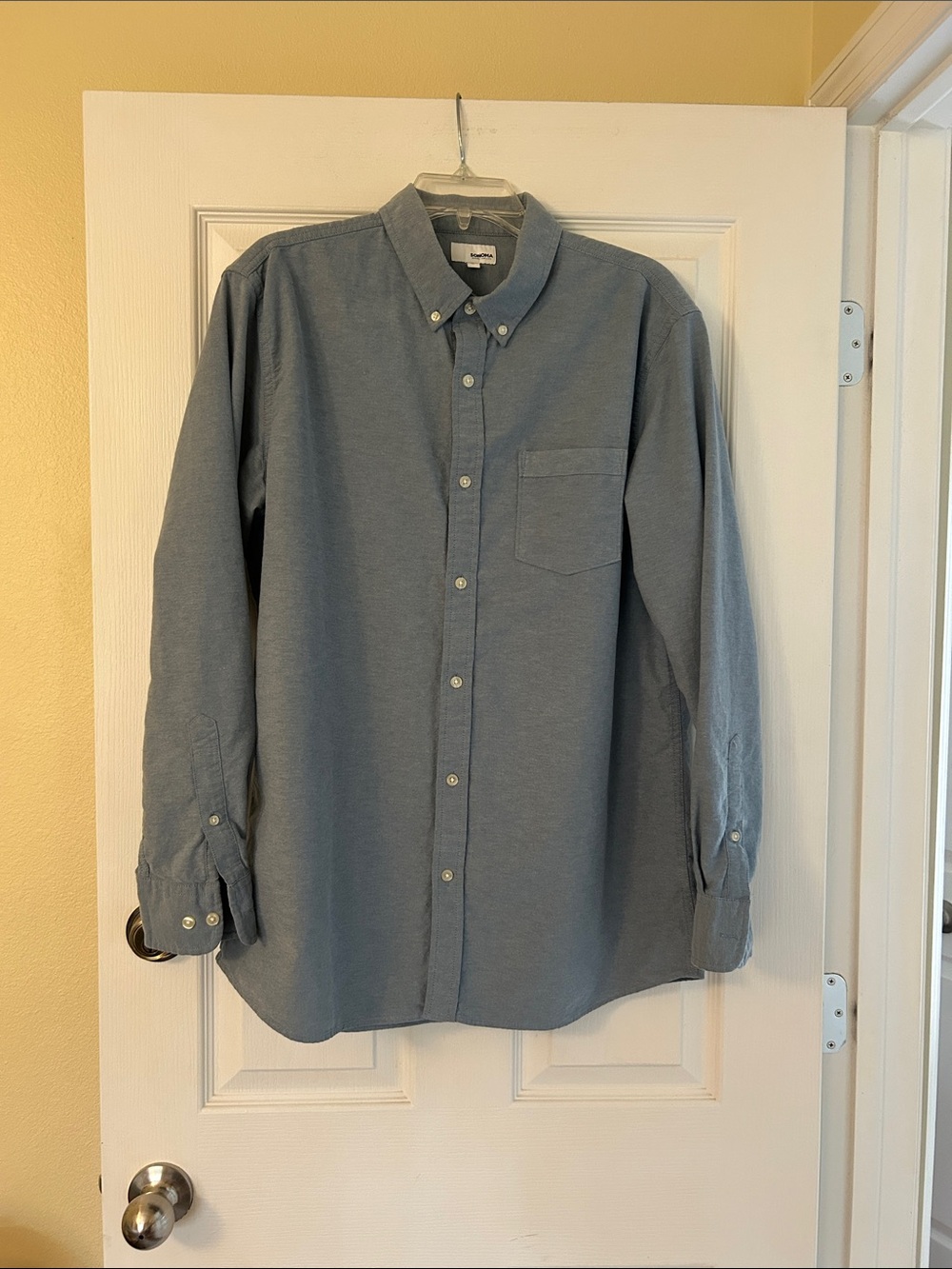 Sonoma Men's Slate Blue Button-Down Shirt size Large